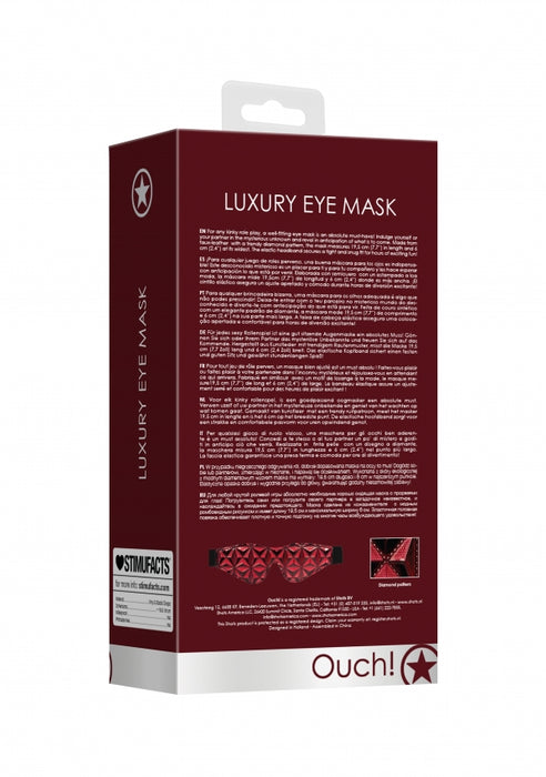 Luxury Eye Mask - Burgandy