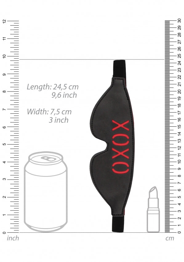 Ouch! Blindfold - XOXO - Black