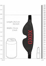 Ouch! Blindfold - XOXO - Black