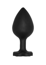 Large Lucky Diamond Butt Plug - Black