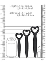 Silicone Vaginal Dilator Set - Black