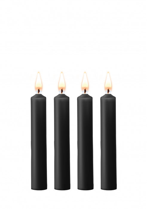 Teasing Wax Candles - Parafin - 4-pack - Black