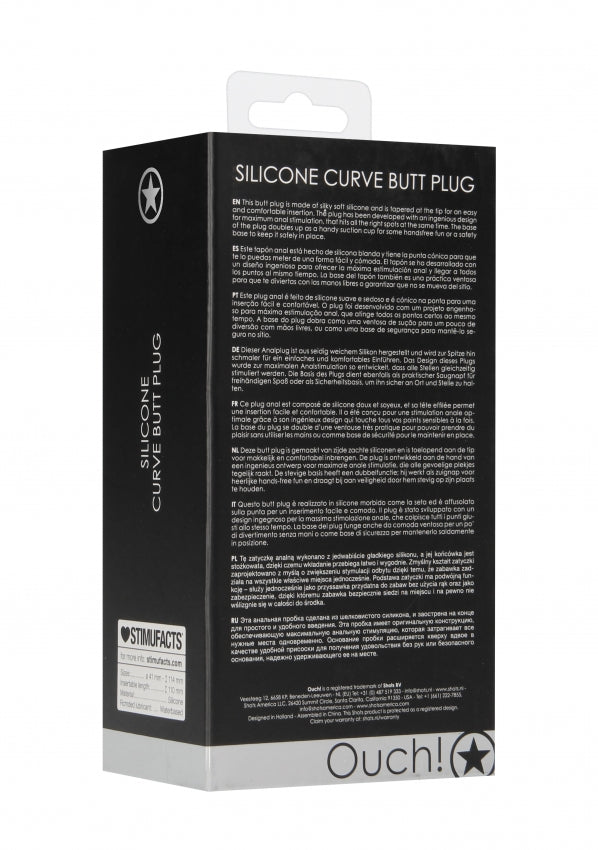 Curve Butt Plug - Black