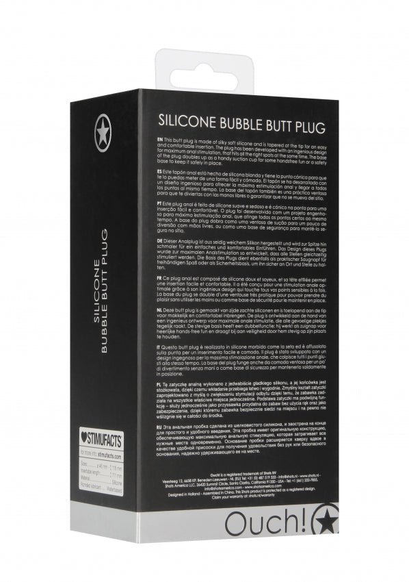 Bubble Butt Plug - Black