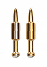 Magnetic Nipple Clamps - Diamond Pin - Gold
