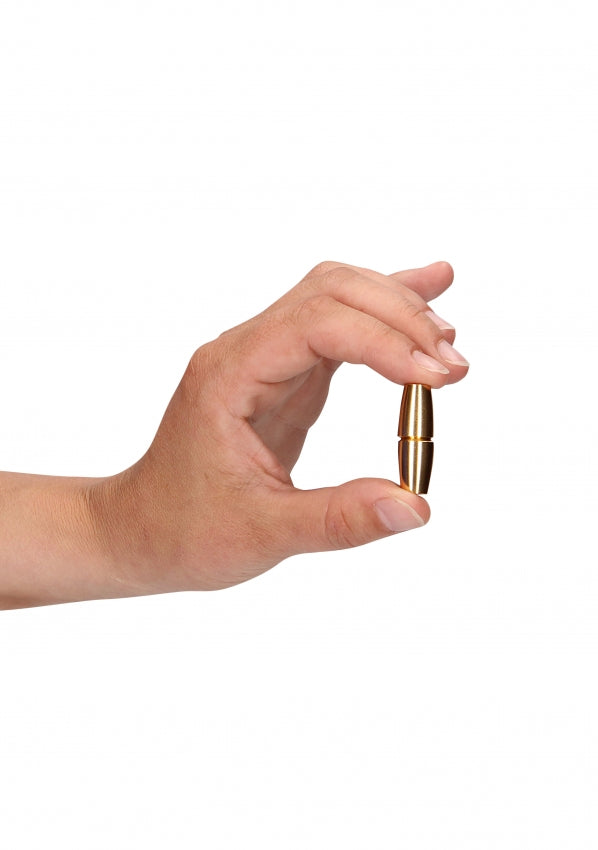 Magnetic Nipple Clamps - Sensual Cylinder - Gold