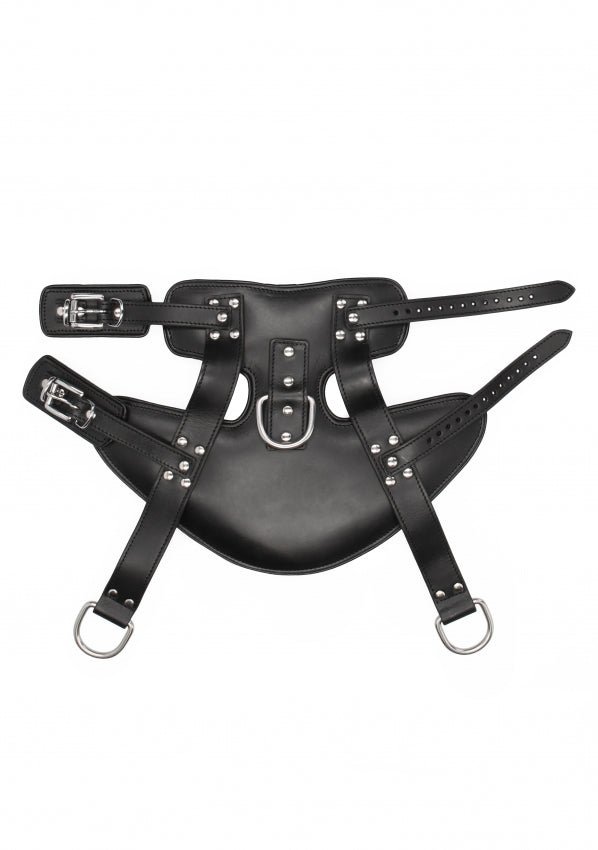 Suspension Cuffs Saddle Leather Heavy Duty - Black