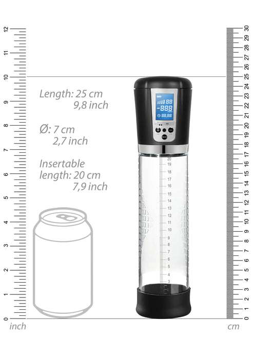 Premium Rechargeable Automatic LCD Pump - Transparent