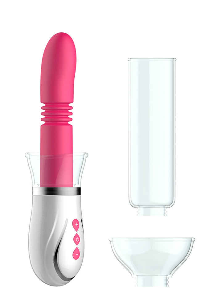 Thruster - 4 in 1 Rechargeable Couples Pump Kit - Pink