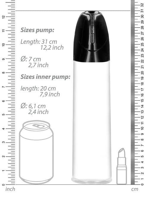 Rechargeable Smart Cyber Pump with sleeve - Transparent