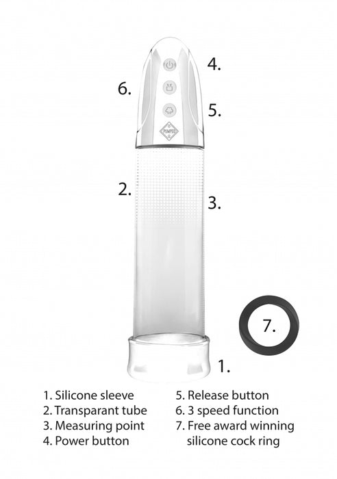 Automatic Rechargeable Luv Pump - Transparent