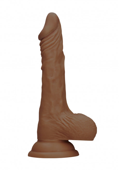 Realistic Dildo With Balls 25cm Brown