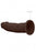 Silicone Dildo Without Balls 22 x 8cm Brown