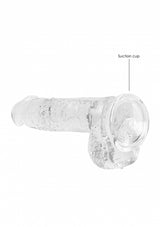 6 Inch / 15 cm Realistic Dildo With Balls - Transparent