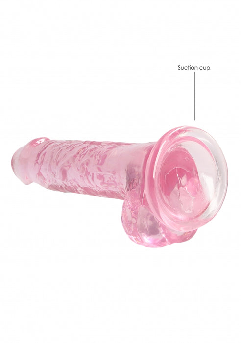 7 Inch / 17 cm Realistic Dildo With Balls - Pink