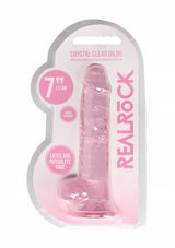 7 Inch / 17 cm Realistic Dildo With Balls - Pink