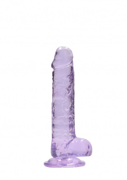 7 Inch / 17 cm Realistic Dildo With Balls - Purple