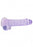 8 Inch / 20 cm Realistic Dildo With Balls - Purple