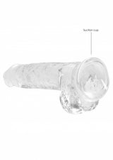 8 Inch / 20 cm Realistic Dildo With Balls - Transparent