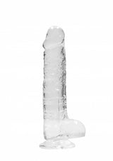 8 Inch / 20 cm Realistic Dildo With Balls - Transparent