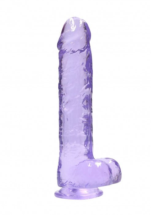 9 Inch / 23 cm Realistic Dildo With Balls - Purple
