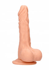 Dong with testicles 8'' - Flesh