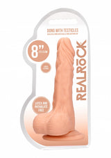 Dong with testicles 8'' - Flesh