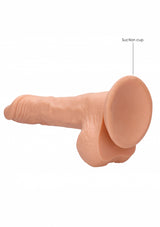 Dong with testicles 8'' - Flesh