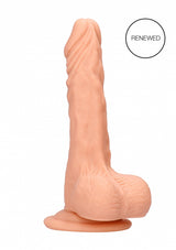 Dong with testicles 8'' - Flesh