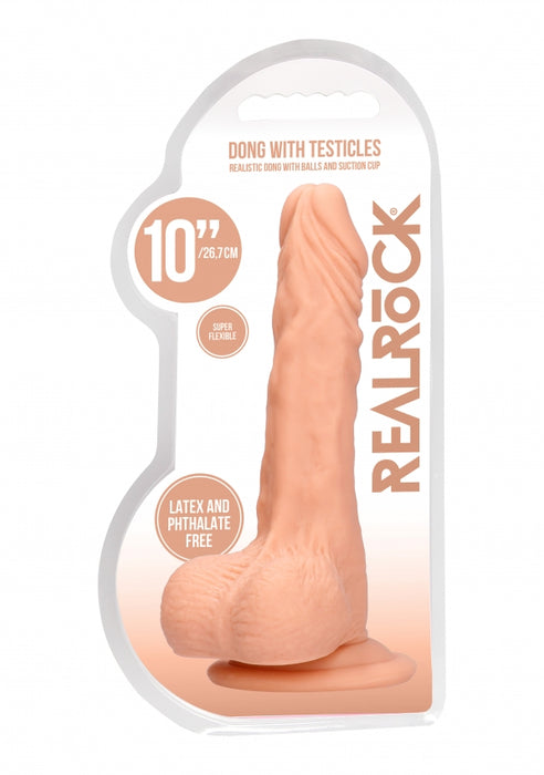 Dong with testicles 10'' - Flesh