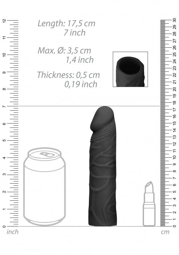 Penis Sleeve 7" - Black