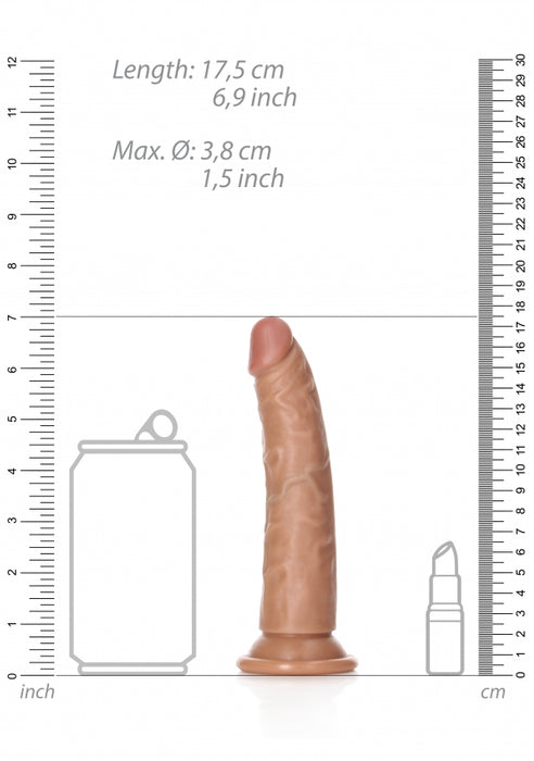 Slim Realistic Dildo with Suction Cup - 6''/ 15.5 cm
