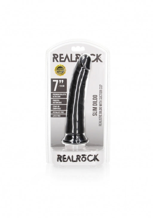Slim Realistic Dildo with Suction Cup - 7''/ 18 cm