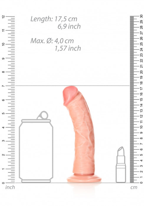 Curved Realistic Dildo with Suction Cup - 6''/ 15.5 cm