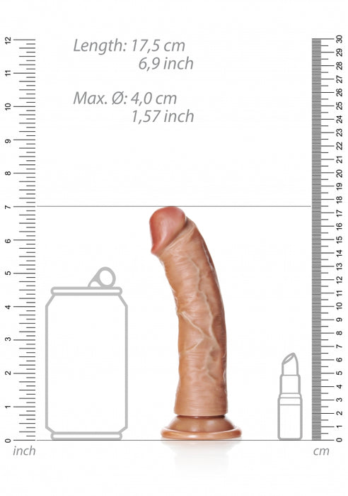 Curved Realistic Dildo with Suction Cup - 6''/ 15.5 cm