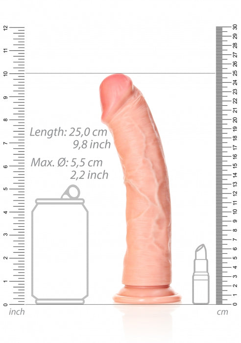 Curved Realistic Dildo with Suction Cup - 9''/ 23 cm