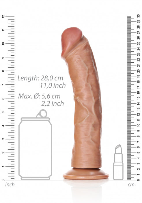 Curved Realistic Dildo with Suction Cup - 10''/ 25.5 cm