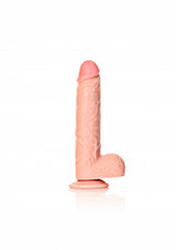 Straight Realistic Dildo with Balls and Suction Cup - 9''/ 23 cm