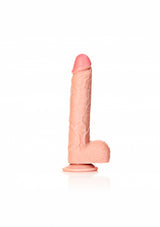 Straight Realistic Dildo with Balls and Suction Cup - 10''/ 25.5 cm