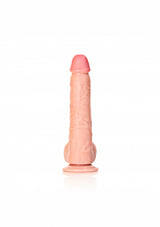 Straight Realistic Dildo with Balls and Suction Cup - 10''/ 25.5 cm