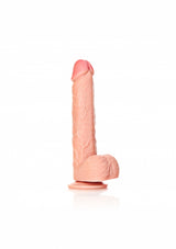 Straight Realistic Dildo with Balls and Suction Cup - 10''/ 25.5 cm