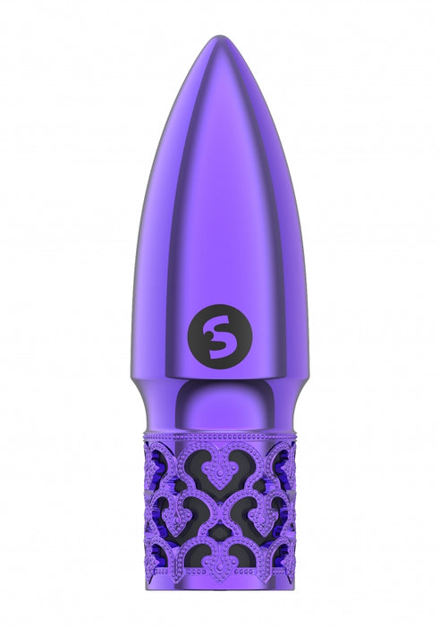 Glitter - Rechargeable ABS Bullet - Purple