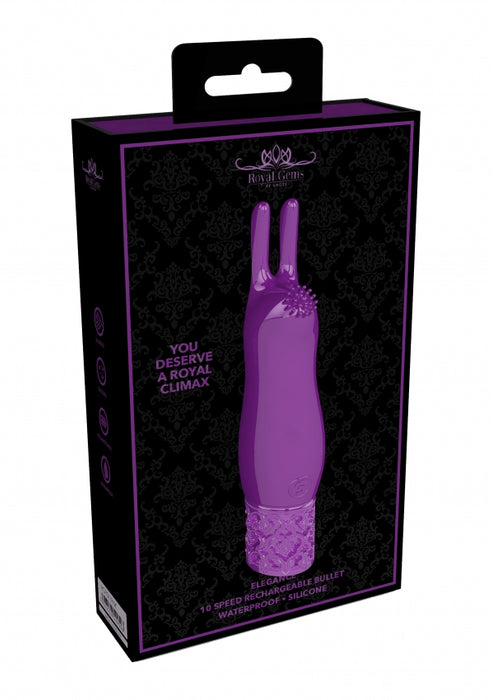 Elegance - Rechargeable Silicone Bullet - Purple