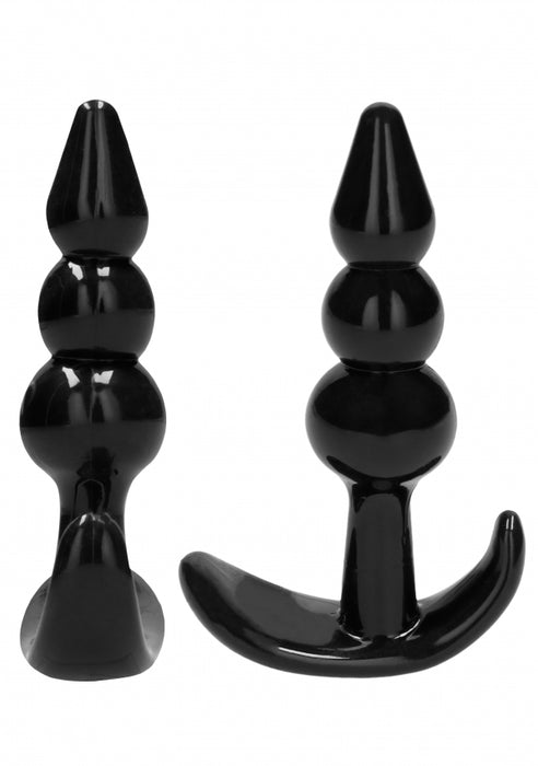 No 80 - 4-Piece Butt Plug Set - Black