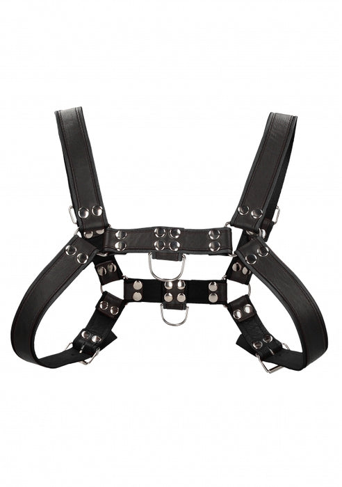 Chest Bulldog Harness - Black/Black - S/M