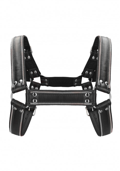 Z Series Chest Bulldog Harness - Black/Black - L/XL