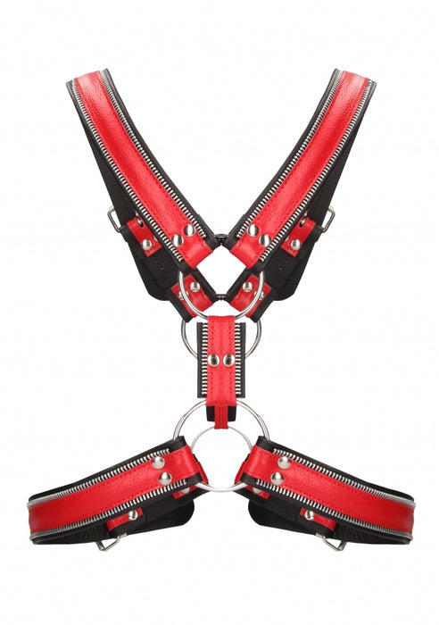 Z Series Scottish Harness - Black/Red - L/XL