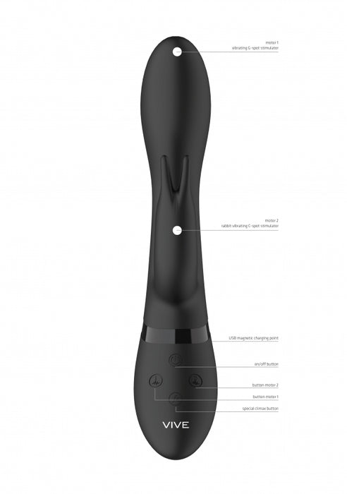 Zosia - Classic G-Spot Rabbit - Black