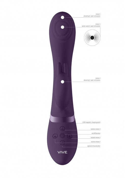 Cato - Pulse G-Spot Rabbit - Purple