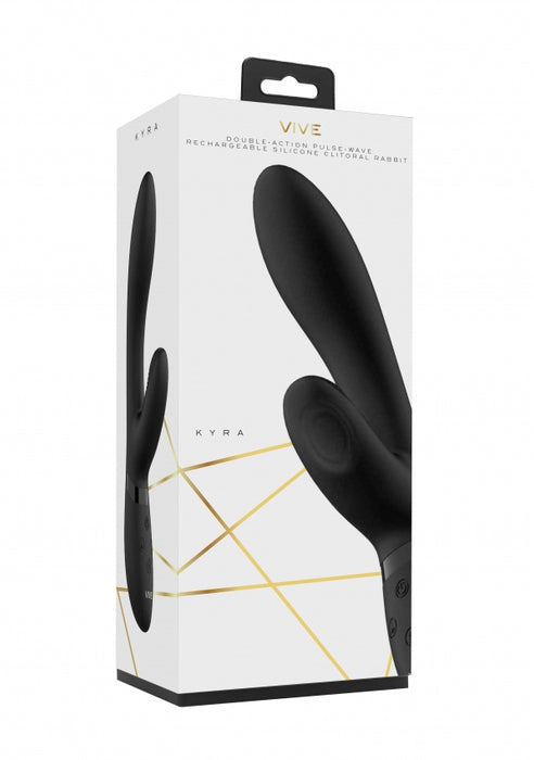 Kyra Pulse Clitoral Rabbit Black